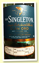 Glen Ord 11 yo 2008/2019 (54.8%, OB ‘Hand Fill’, cask #308296) Glen Ord 11 yo 2008/2019 (54.8%, OB ‘Hand Fill’, cask #308296)