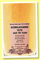 Glenglassaugh 40 yo 1978/2018 (40.9%, Signatory Vintage, 30th Anniversary, hogshead, cask #258, 154 bottles) 