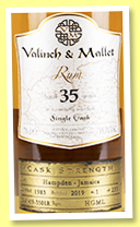 Hampden 35 yo 1983/2019 (55.3%, Valinch & Mallet, cask #19-3501R, 237 bottles)