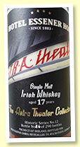 Irish Single Malt 17 yo 2001/2019 (57.2%, Rolf Kaspar for Hotel Eissener, cask #10821, sherry, 290 bottles) Irish Single Malt 17 yo 2001/2019 (57.2%, Rolf Kaspar for Hotel Eissener, cask #10821, sherry, 290 bottles)