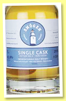 Smögen 7 yo 2011/2019 (62.4%, OB, Sweden, cask #56/2011, 325 bottles) Smögen 7 yo 2011/2019 (62.4%, OB, Sweden, cask #56/2011, 325 bottles)