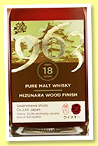 963 18 yo (53%, OB, Japan, Sasanokawa Shuzo, pure malt, mizunara finish, 320 bottes, 2019) 963 18 yo (53%, OB, Japan, Sasanokawa Shuzo, pure malt, mizunara finish, 320 bottes, 2019)