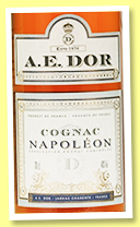 A.E. DOR ‘Napoléon’ (40%, OB, Cognac, +/-2018) A.E. DOR ‘Napoléon’ (40%, OB, Cognac, +/-2018)