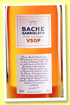 Bache Gabrielsen ‘VSOP’ (40%, OB, Cognac, blend, +/-2018) Bache Gabrielsen ‘VSOP’ (40%, OB, Cognac, blend, +/-2018)