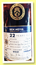 Ben Nevis 22 yo 1996/2019 (46.5%, House of McCallum, cask #01041, 347 bottles)