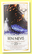 Ben Nevis 23 yo 1996/2019 (53.6%, Chorlton Whisky, butt and hogshead, 439 bottles)