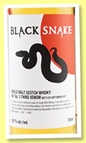 Black Snake ‘3rd Venom’ (59.7%, Blackadder, oloroso sherry, 480 bottles, 2017)
