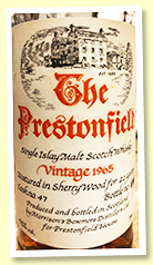 Bowmore 22 yo 1965 (43%, OB for Prestonfield House, cask #47) Bowmore 22 yo 1965 (43%, OB for Prestonfield House, cask #47)