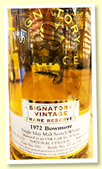 Bowmore 30 yo 1972/2992 (49.5%, Signatory Vintage ‘Rare Reserve’, cask #930, 198 bottles) Bowmore 30 yo 1972/2992 (49.5%, Signatory Vintage ‘Rare Reserve’, cask #930, 198 bottles)