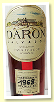 Calvados Daron 1968 / 2001 (40%, OB) Calvados Daron 1968 / 2001 (40%, OB)
