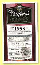 Chieftain’s Speyside 22 yo 1993/2015 (52.7%, Chieftain’s, 1st fill sherry butt, cask #3612, 579 bottles) 