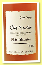 Clos Martin 15 yo ‘X.O. Folle Blanche’ (40%, OB, Bas-Armagnac, +/-2016) Clos Martin 15 yo ‘X.O. Folle Blanche’ (40%, OB, Bas-Armagnac, +/-2016)