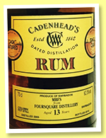 Foursquare 13 yo 2005/2019 ‘MBFS’ (62%, Cadenhead, Barbados)