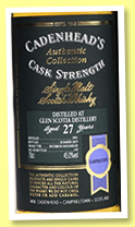 Glen Scotia 27 yo 1992/2019 (45%, Cadenhead, Authentic Collection, bourbon hogshead, 150 bottles) Glen Scotia 27 yo 1992/2019 (45%, Cadenhead, Authentic Collection, bourbon hogshead, 150 bottles)