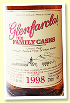 Glenfarclas 1998/2018 Family Casks (54.8%, OB, cask #4455, 4th fill hogshead, 219 bottles)