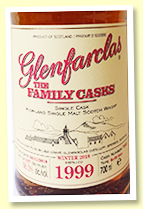 Glenfarclas 1999/2018 Family Casks (56%, OB, cask #7060, refill butt, 627 bottles)