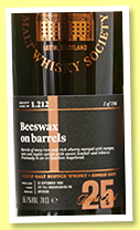Glenfarclas 25 yo 1993/2019 (55.1%, Scotch Malt Whisky Society, #1.212, Beeswax on Barrels, 1st Fill Ex-Pedro Ximenez Hogshead Finish, 194 bottles)