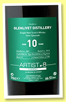Glenlivet 10 yo 2007/2018 (66.5%, Signatory Vintage for La Maison du Whisky, Artist #8, sherry, cask # 900192, 306 bottles) Glenlivet 10 yo 2007/2018 (66.5%, Signatory Vintage for La Maison du Whisky, Artist #8, sherry, cask # 900192, 306 bottles)