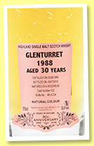 Glenturret 30 yo 1988/2018 (52.4%, Signatory Vintage 30th Anniversary, cask #532, hogshead, 234 bottles) Glenturret 30 yo 1988/2018 (52.4%, Signatory Vintage 30th Anniversary, cask #532, hogshead, 234 bottles)
