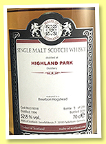 Highland Park 1996/2019 (52.8%, Malts of Scotland, bourbon hogshead, cask #Mos19018, 219 bottles) Highland Park 1996/2019 (52.8%, Malts of Scotland, bourbon hogshead, cask #Mos19018, 219 bottles)