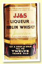 John Jameson & Son 12 yo (43%, OB Italian import, mid-1960s) John Jameson & Son 12 yo (43%, OB Italian import, mid-1960s)
