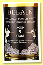 Laphroaig 5 yo 2011/2017 (57.4%, Creative Whisky Co. for Delain, refill hogshead, 150 bottles) 