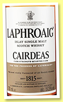 Laphroaig ‘Cairdeas’ (57.2%, OB, Feis Ile 2017, quarter cask Finish)