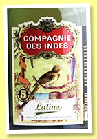 Latino 5 yo (40%, Compagnie des Indes, blend, +/-2018) Latino 5 yo (40%, Compagnie des Indes, blend, +/-2018)