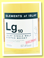 Lg10 2007/2019 (57.4%, Elixir Distillers, Elements of Islay, bourbon, 986 bottles)