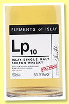 Lp10 1998/2019 (53.9%, Elixir Distillers, Elements of Islay, 442 bottles)