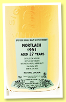 Mortlach 27 yo 1991/2019 (51.7%, Signatory Vintage, 30th Anniversary, sherry butt, cask #4239, 542 bottles) 