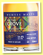 Nectar Grove ‘Batch Strength‘ (54%, Wemyss Malts, Batch 1, blended malt, 8100 bottles, 2019) Nectar Grove ‘Batch Strength‘ (54%, Wemyss Malts, Batch 1, blended malt, 8100 bottles, 2019)