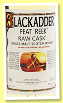 Peat Reek (60.3%, Blackadder, Raw Cask, hogshead, cask #PR2018-1, 338 bottles, 2018) Peat Reek (60.3%, Blackadder, Raw Cask, hogshead, cask #PR2018-1, 338 bottles, 2018)