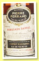 Pierre Ferrand ‘Renegade Barrel No.2’ (47.1%, OB, eau-de-vie de vin, +/-2019) Pierre Ferrand ‘Renegade Barrel No.2’ (47.1%, OB, eau-de-vie de vin, +/-2019)