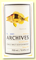 Speyside 23 yo 1995/2019 (51.4%, Archives ‘The Fishes Of Samoa’, cask #31, hogshead, 177 bottles) Speyside 23 yo 1995/2019 (51.4%, Archives ‘The Fishes Of Samoa’, cask #31, hogshead, 177 bottles)