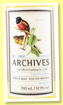 Speyside Region 26 yo 1992/2019 (51.5%, Archives for ARen Trading Co. Taiwan, barrel, cask #1408809, 269 bottles)