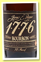 1776 (46%, OB, James. E. Pepper, Straight Bourbon Whiskey, 2019) 1776 (46%, OB, James. E. Pepper, Straight Bourbon Whiskey, 2019)