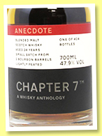 Anecdote 24 yo ‘Small Batch’ (47.9%, Chapter 7, blended malt, bourbon hogsheads, 424 bottles, 2020)