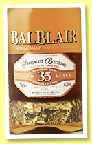 Balblair 35 yo 1970/2005 (44.2%, OB, bourbon) 