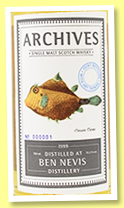 Ben Nevis 16 yo 1999/2015 (55.4%, Archives, hogshead, cask #166, 294 bottles) Ben Nevis 16 yo 1999/2015 (55.4%, Archives, hogshead, cask #166, 294 bottles)