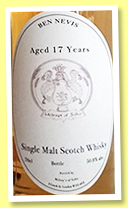 Ben Nevis 17 yo (50.8%, Milroy’s of Soho, +/-2016) Ben Nevis 17 yo (50.8%, Milroy’s of Soho, +/-2016)
