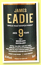 Benriach 9 yo 2010/2019 (62.4%, James Eadie, Paolo Cortado finish) Benriach 9 yo 2010/2019 (62.4%, James Eadie, Paolo Cortado finish)