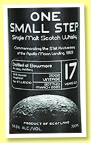 Bowmore 17 yo 2002/2019 ‘One Small Step’ (54.6%, The Whisky Barrel, first fill oloroso sherry hogshead, cask #TWB1010, 270 bottles)