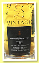 Bowmore 18 yo 2001/2019 (55.4%, Signatory Vintage, sherry butt finish, cask #106, 692 bottles)