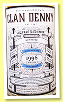 Bowmore 21 yo 1996/2018 (54.9%, Clan Denny, refill hogshead, cask #DMG 12181, 226 bottles) 