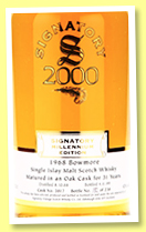 Bowmore 31 yo 1968/1999 (43%, Signatory Vintage, Millenium, cask #3817, 238 bottles) 