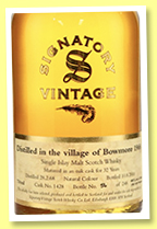 Bowmore 32 yo 1968/2000 (46%, Signatory Vintage, US Import, cask #1428, 248 bottles) 