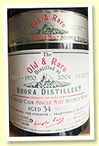 Brora 34 yo 1970/2004 (56.9%, Douglas Laing ‘Platinum Selection’, 157 bottles)