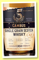 Cambus 42 yo 1976/2019 (57.6%, The Perfect Fifth, bourbon, cask #05916, 138 bottles) Cambus 42 yo 1976/2019 (57.6%, The Perfect Fifth, bourbon, cask #05916, 138 bottles)
