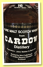Cardow 16 yo 1962/1979 (80°proof, Cadenhead, black dumpy) Cardow 16 yo 1962/1979 (80°proof, Cadenhead, black dumpy)